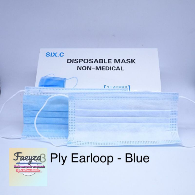 masker earlop 3 ply sebox isi 50.