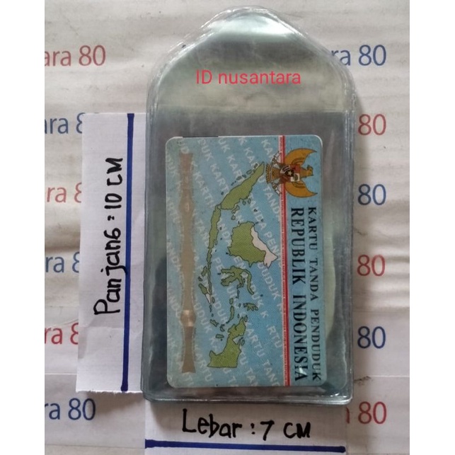 

Plastik KTP, ATM, SIM ukuran 7x10 untuk 2 kartu isi 100pcs