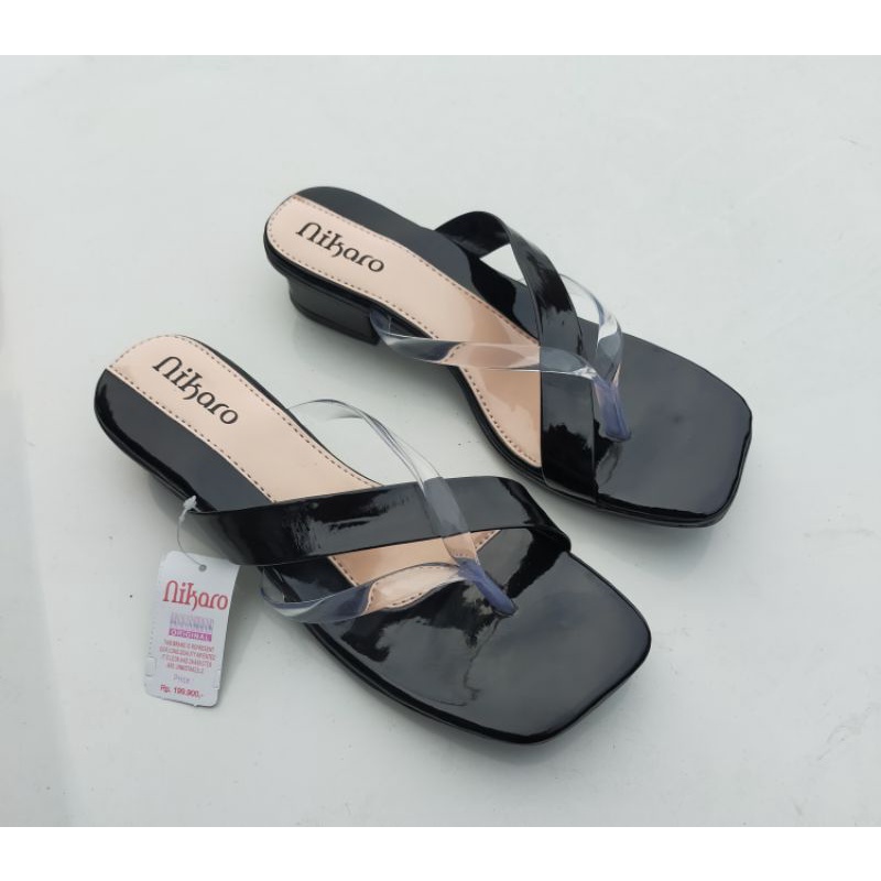 sandal hak wanita // sandal wanita hak tahu 3cm