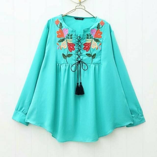 Florist blouse wanita,atasan blouse,baju atasan wanita,atasan modis,baju kerja wanita,baju ngantor