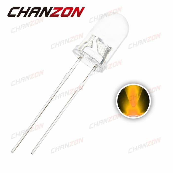 

Led Yellow 5Mm Diode Super Bright Round Through Hole Clear Transparant Rjc