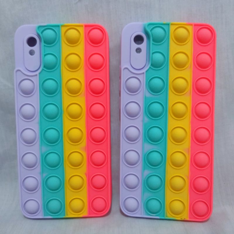 Case Pop It Xiaomi Redmi 9A Kesing Hp Pop It Rainbow Phone Case