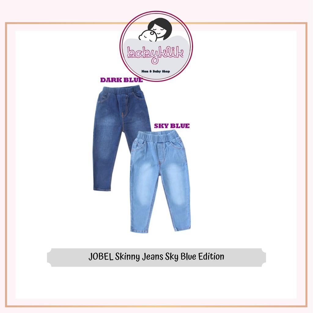 Jobel SKINNY JEANS SKY BLUE Edition Celana Panjang Denim Anak -  isi 2 UNISEX