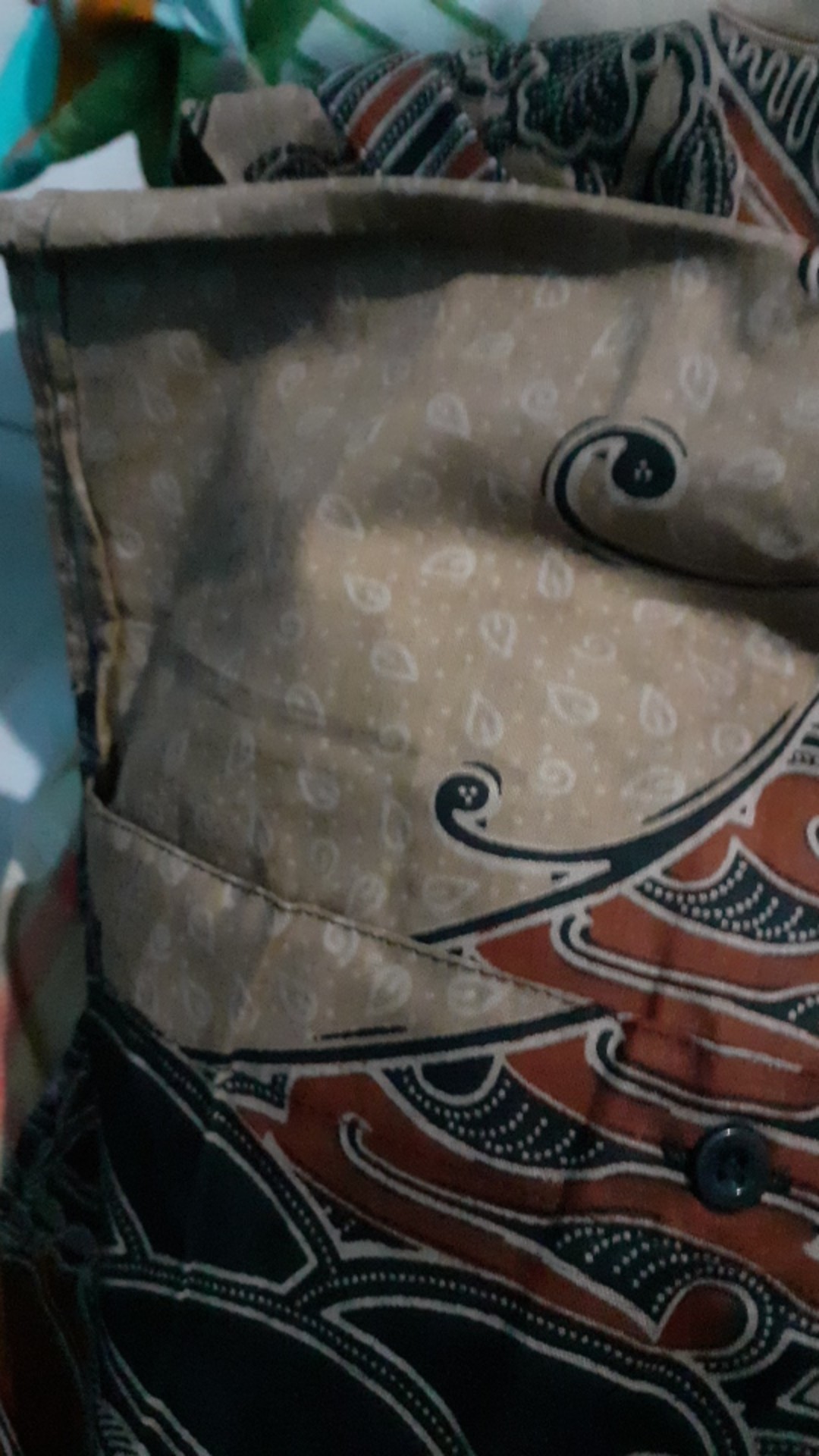 Kemeja Batik Pria Lengan Panjang Size M L Xl Xxl  Bswart Batik Hrb026 Kenongo Hem Panjang Padi