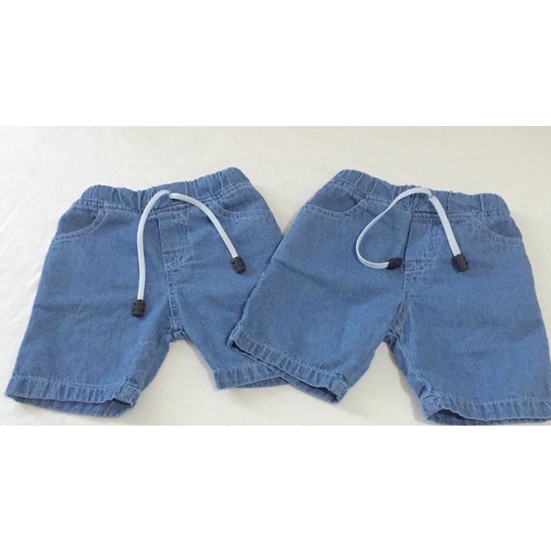 DK Celana Pendek Soft Jeans Tali Bahan Premium Bayi Anak