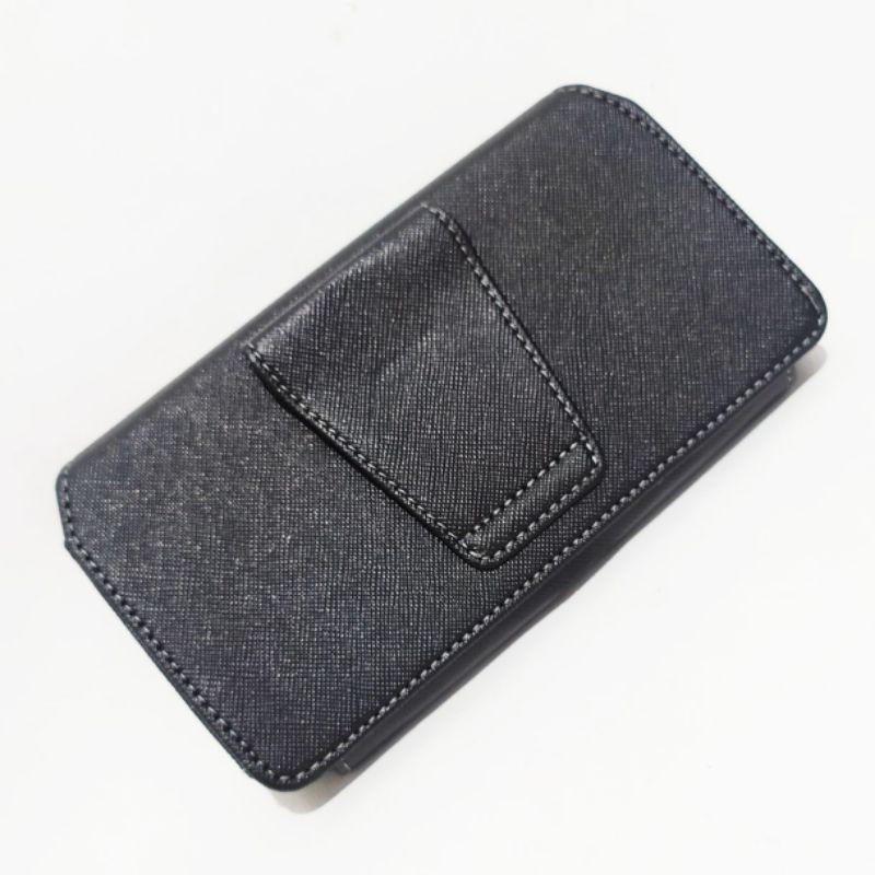 Dompet Hp 6,5 Pria Model Horizontal Tas Pinggang Black HD58