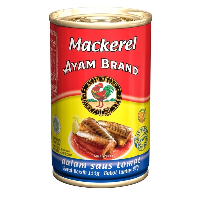 

Ayam Brand Mackerel In Tomato Sauce 155G