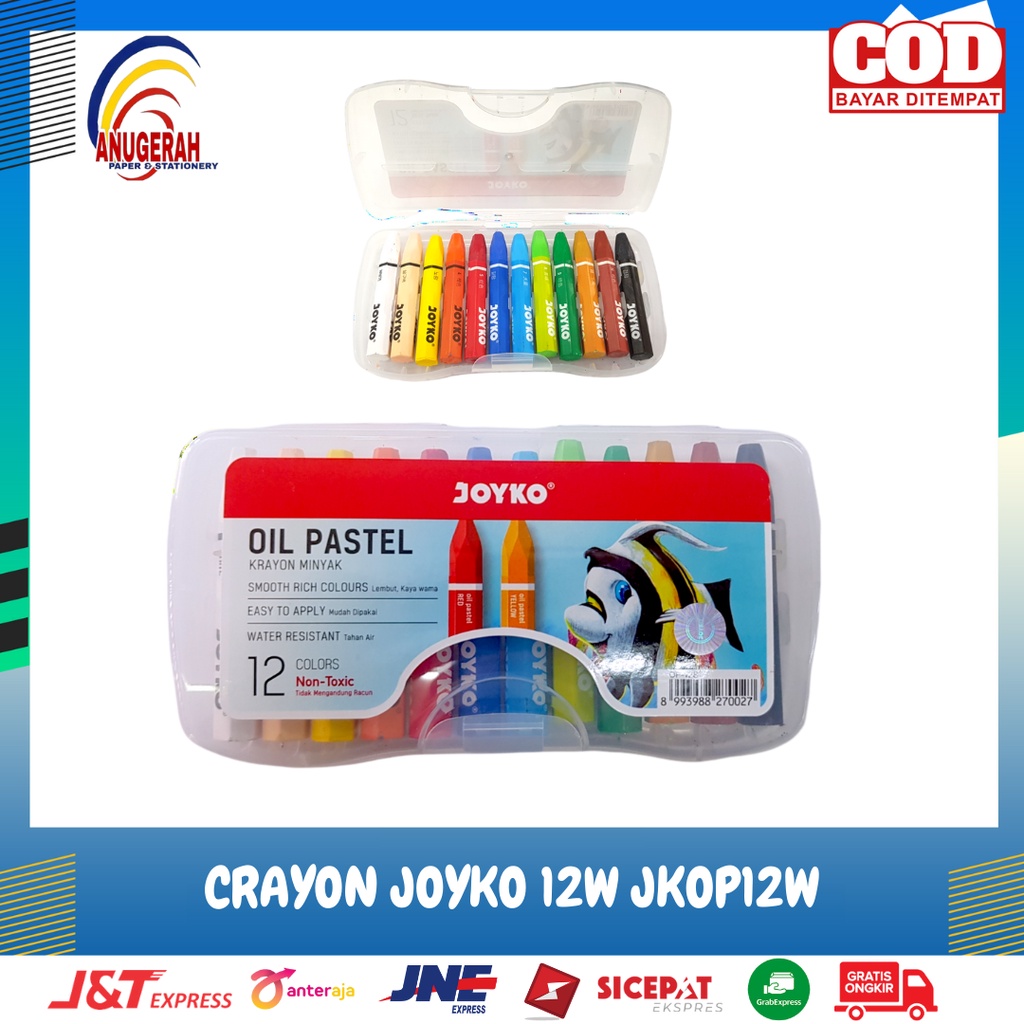 

JOYKO CRAYON 12 WARNA/ JOYKO OP-12S SEA WORLD (PCS)