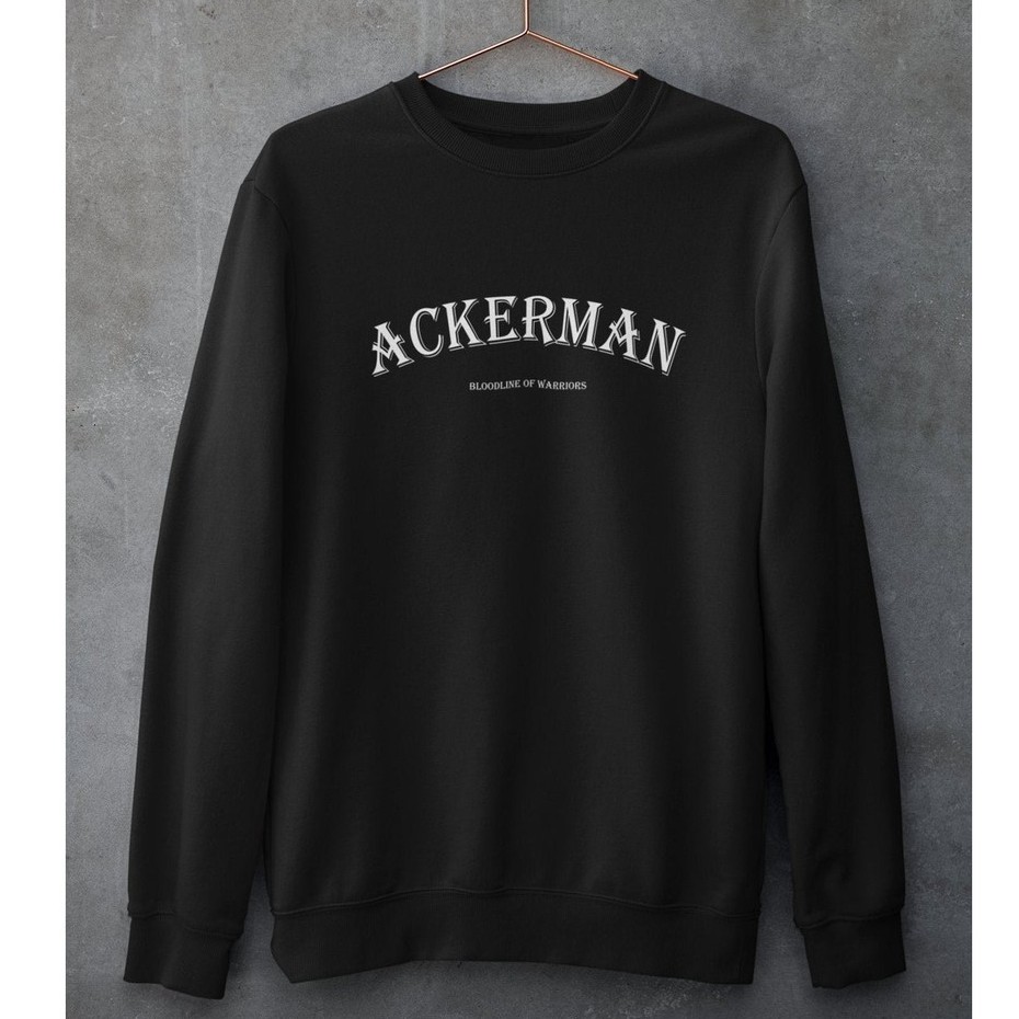 Crewneck Ackerman Bloodline of Warriors Casual Attack On Titan SNK