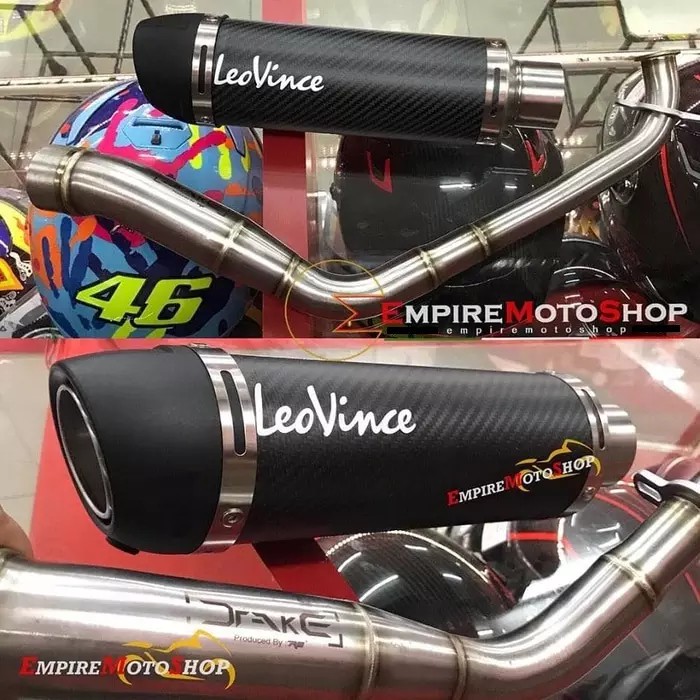 Knalpot Leovince Corsa EVO Yamaha Aerox 155 Fullsystem