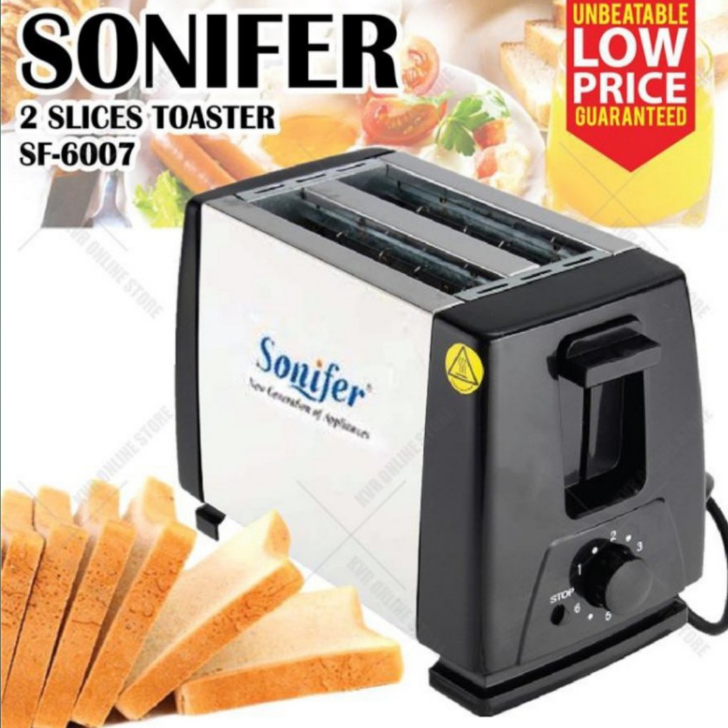 Berkah Oldshop 88 - Toaster Sonifer SF-6007 / Pemanggang Pop Up / Roti Otomatis Loncat