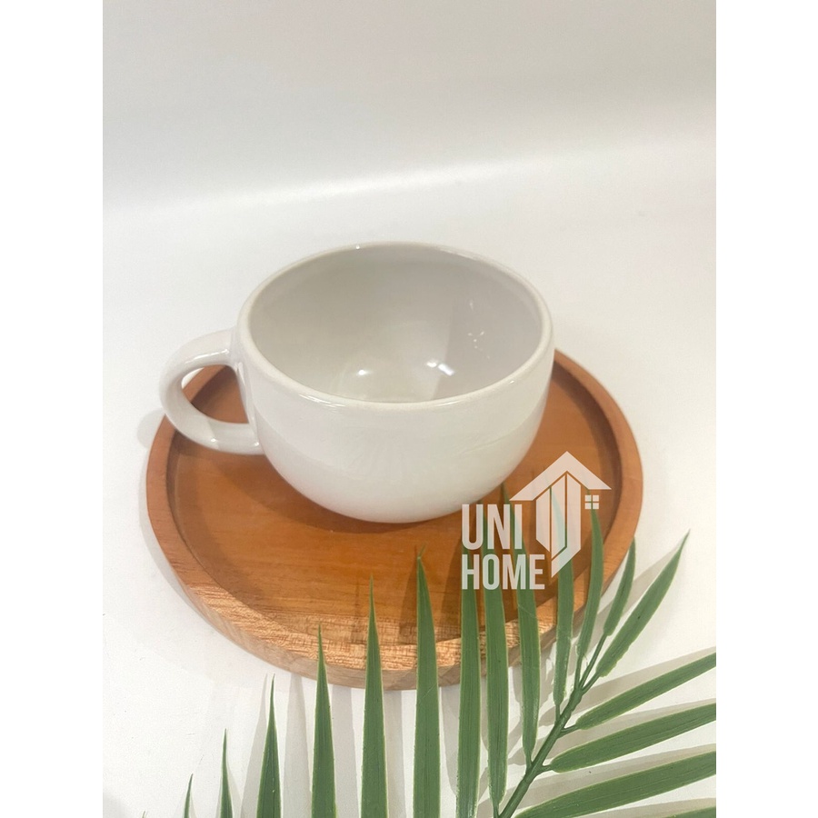 Cangkir Mug Keramik Jumbo Teko Susun Putih Polos Keramik Gelas Minum