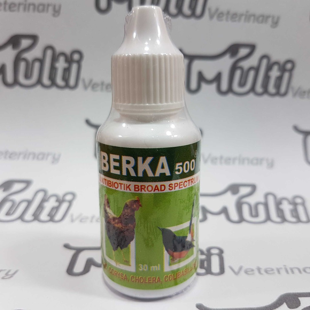

BERKA 500 30mL Obat Antibiotik berak darah hijau kapur unggas Burung Ayam Bebek