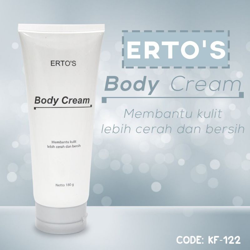 Ertos Body Cream Perawatan Pemutih Badan Tubuh Ampuh Permanen hand body lotio perawatan kulit ertos