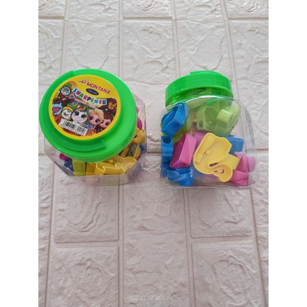 

1Tabung = 24PCS!! Rautan montana/rautan murah lucu/sharpener/rautan motif/serutan pensil