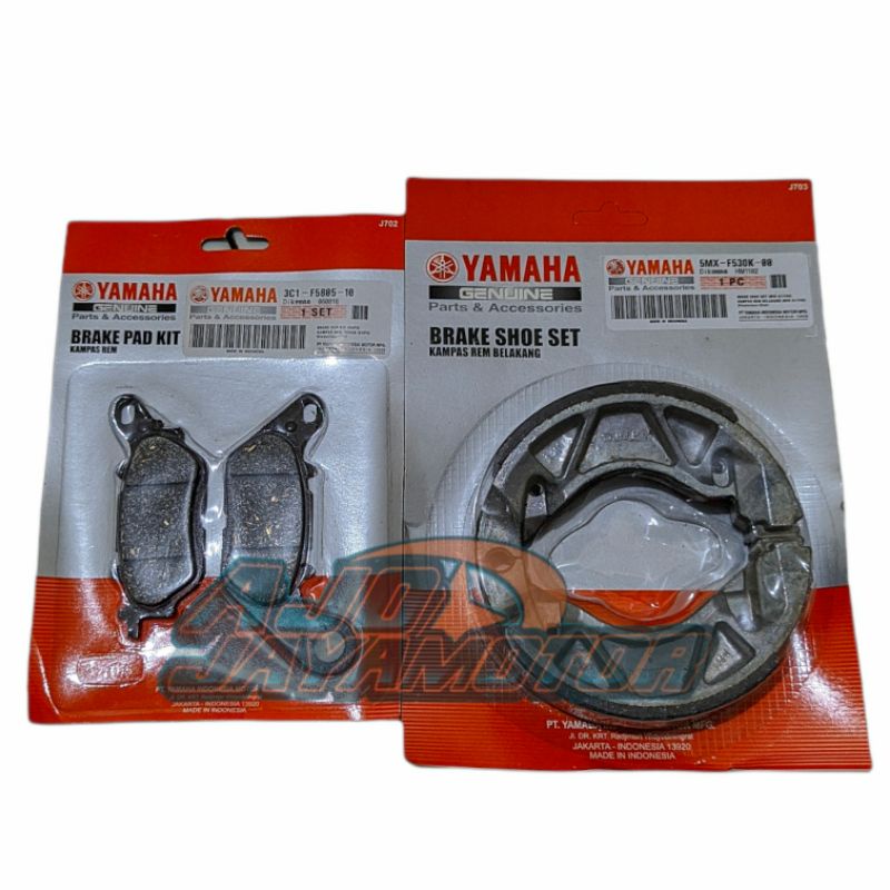 Paket Hemat Kampas Rem Depan Belakang Mio Mio Soul Mio J Soul GT 115 Xeon Ori Lokal