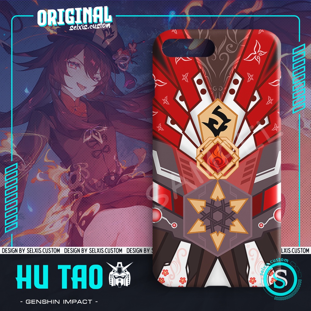 Phone Case Genshin Impact Hu Tao Gundam