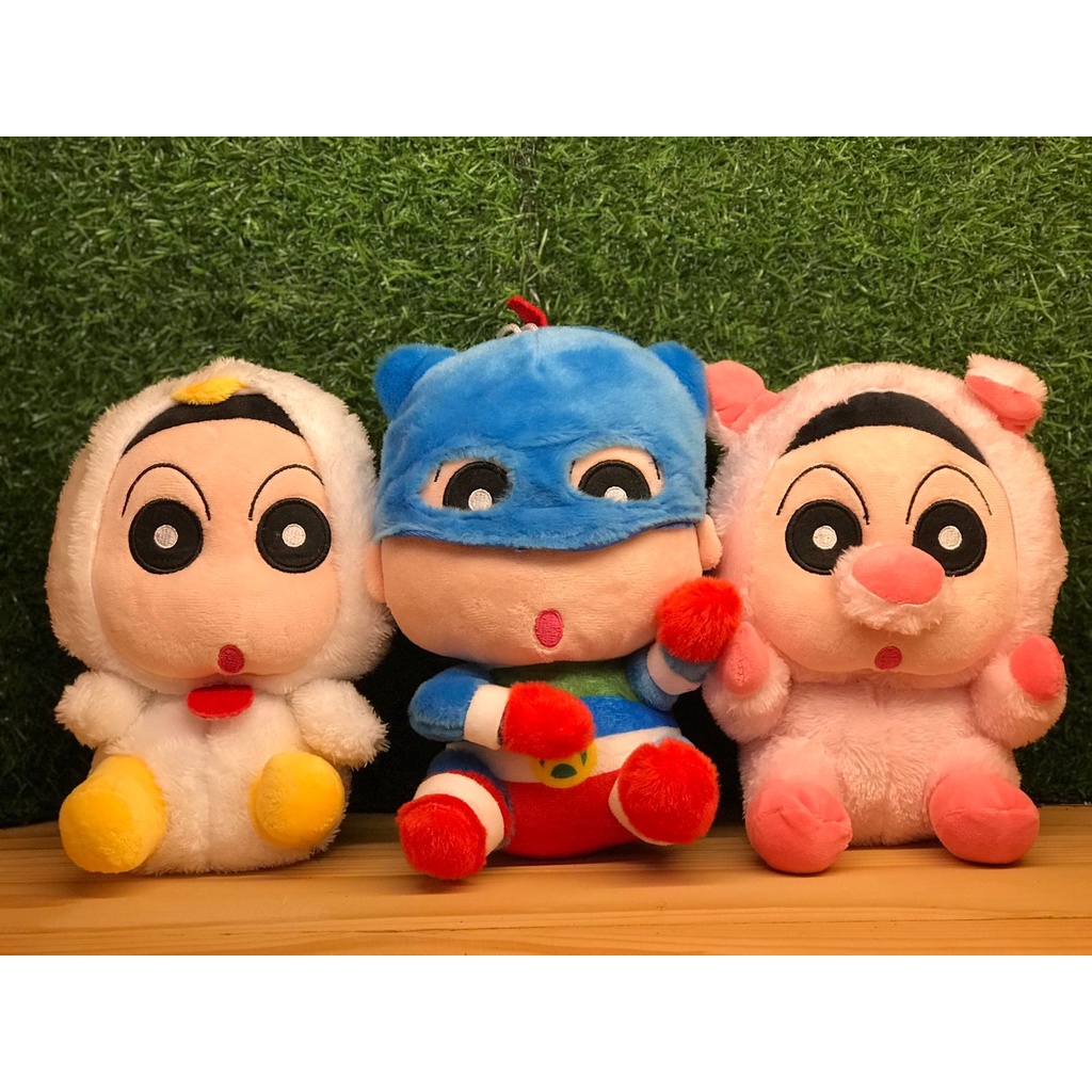 MAINAN BONEKA CRAYON SHINCHAN KOSTUM CHICKEN AYAM PIG BABI ACTION KAMEN MASK