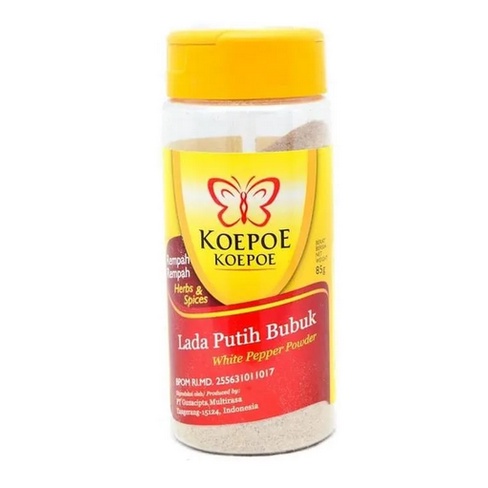 Lada Putih KoepoeKoepoe 83gr WhitePepper Powder Kupu-kupu White Pepper Bumbu Ladaputih Koepoe