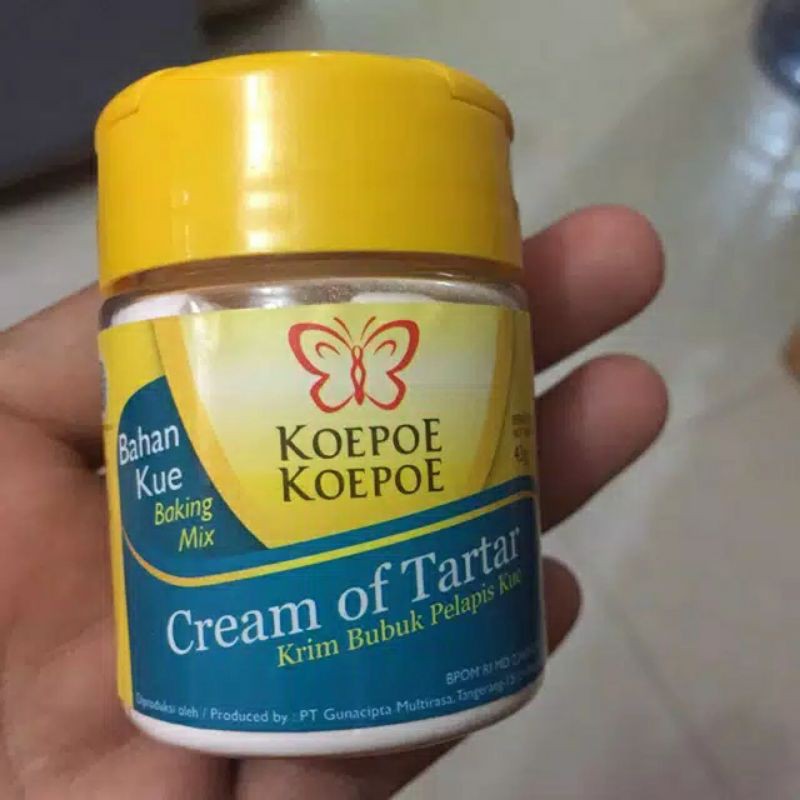 

Cream Of Tartar - Pengembang Putih Telur Kupu - Kupu 33Gr