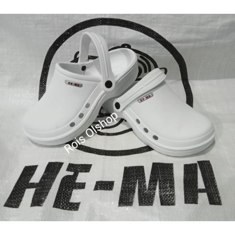 Sandal Baim putih / Medis / Dokter / Merk Komin / Merk HeMa size 36-44