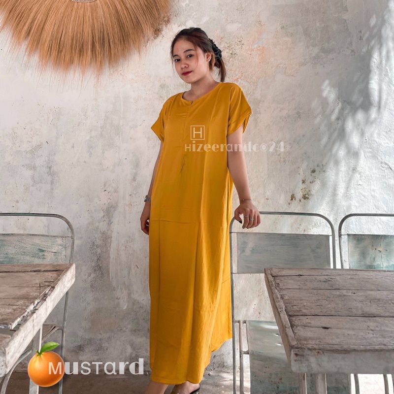 DASTER PANJANG WARNA POLOS BUSUI JUMBO