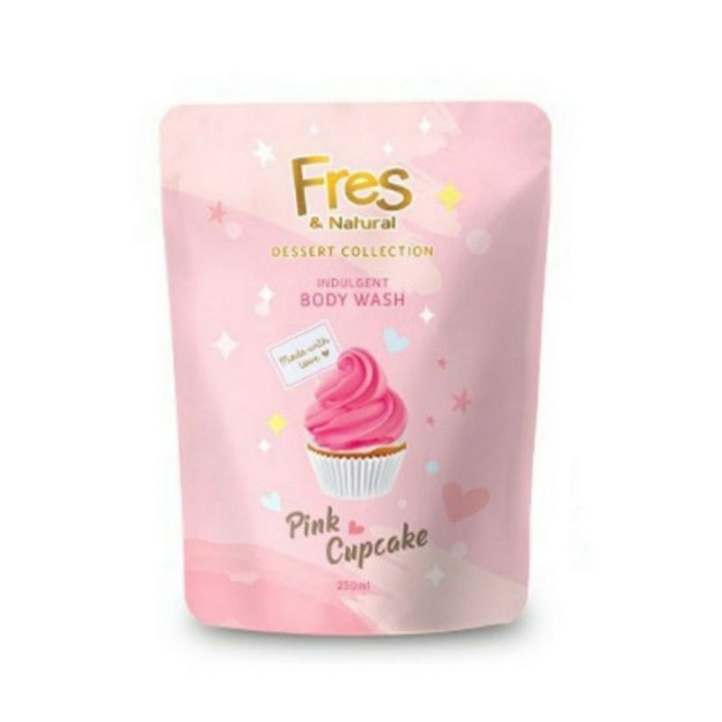 Fres n Natural Body Wash Dessert Collection Varian Pink Cupcakes 450 ml