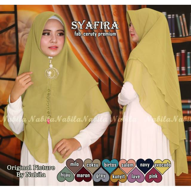 Jilbab NEW ARRIVAL JILBAB KHIMAR syafira Instant Syar Jilbab NEW ARRIVAL JILBAB KHIMAR syafira Instant Syar