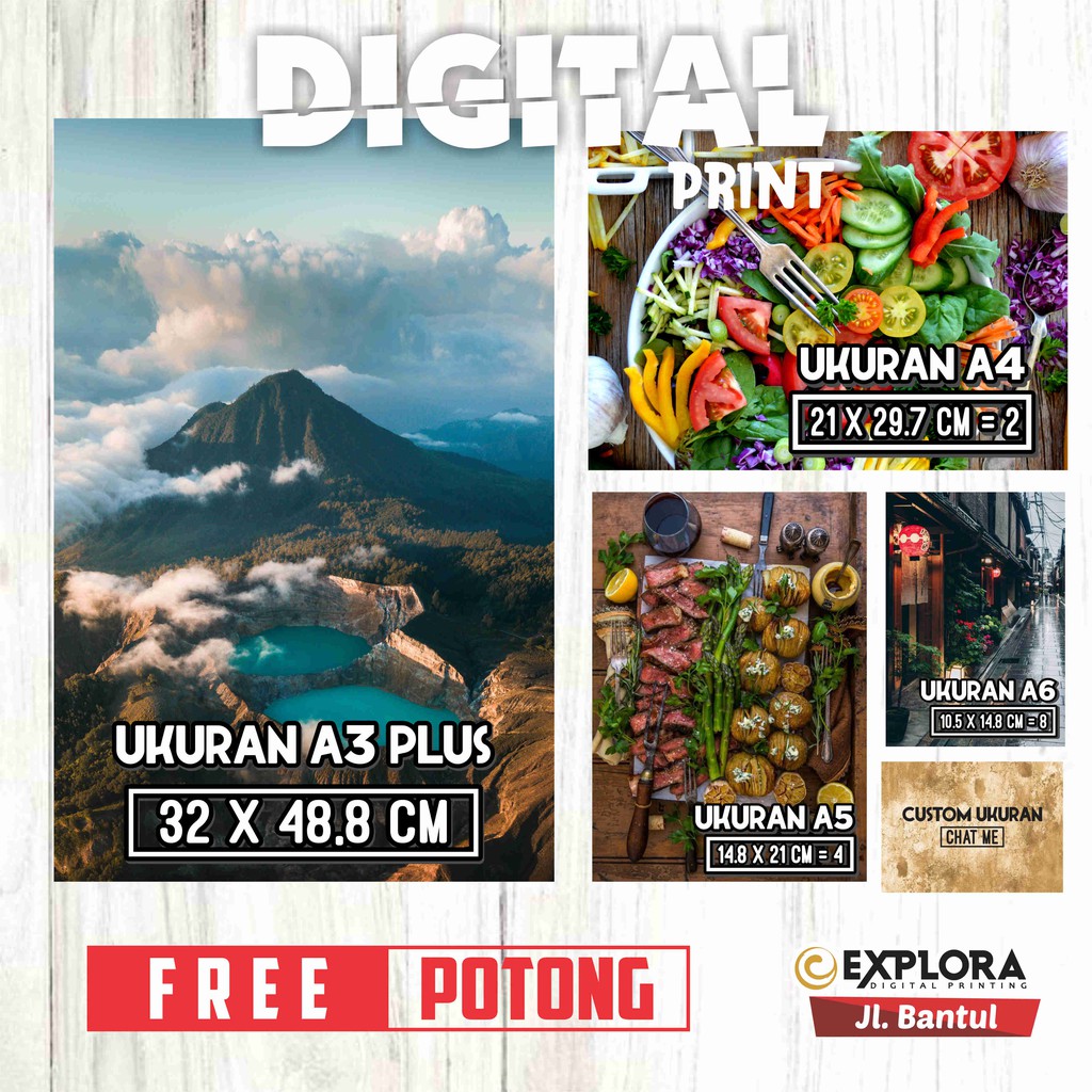 

PRINT STIKER VINYL MATTE UKURAN A3+