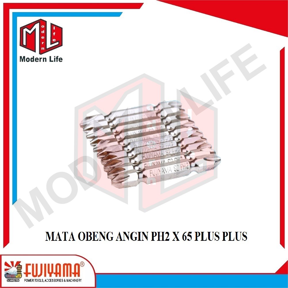 Mata Obeng Angin Magnet PH2 x 65mm / Screwdriver Bits Magnet (+) (+) PLUS PLUS