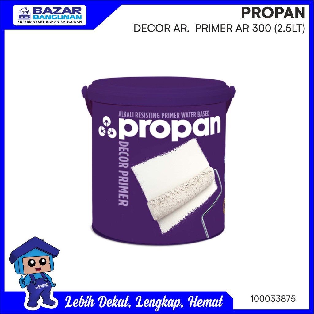 Jual Propan - Cat Dasar Tembok Alkali Resisting Primer Decor Ar-300 Wb