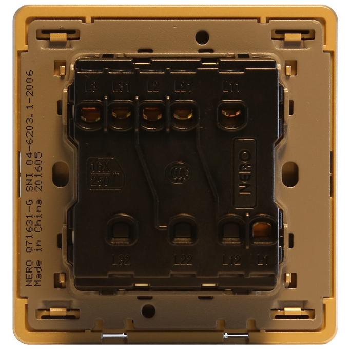 Nero Saklar Decora Q7 Q71631-G Gold