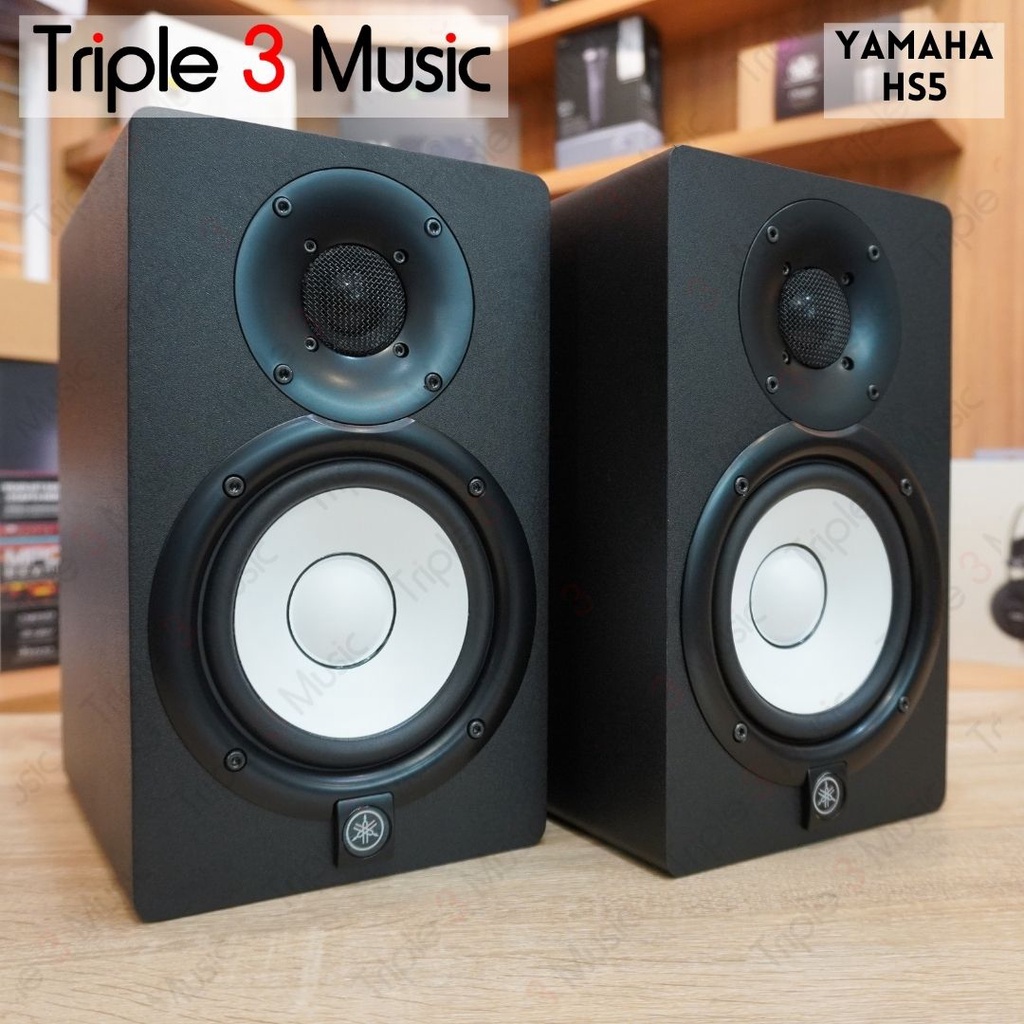 YAMAHA HS5 HS 5 Studio Monitor Speaker Flat Triple3music Bandung - Hitam