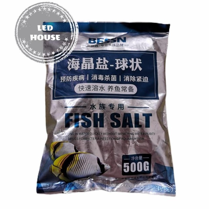 

Garam Mineral Fish Salt 500g Utk Sterilisasi Air Dari Bakteri +Vitamin