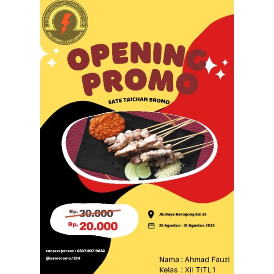 

sate taichan bromo
