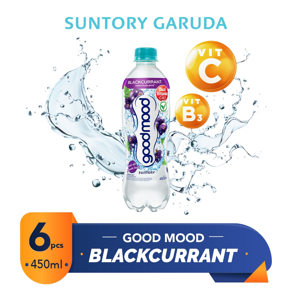 GOOD MOOD Blackcurrant 450ml [6 pcs]