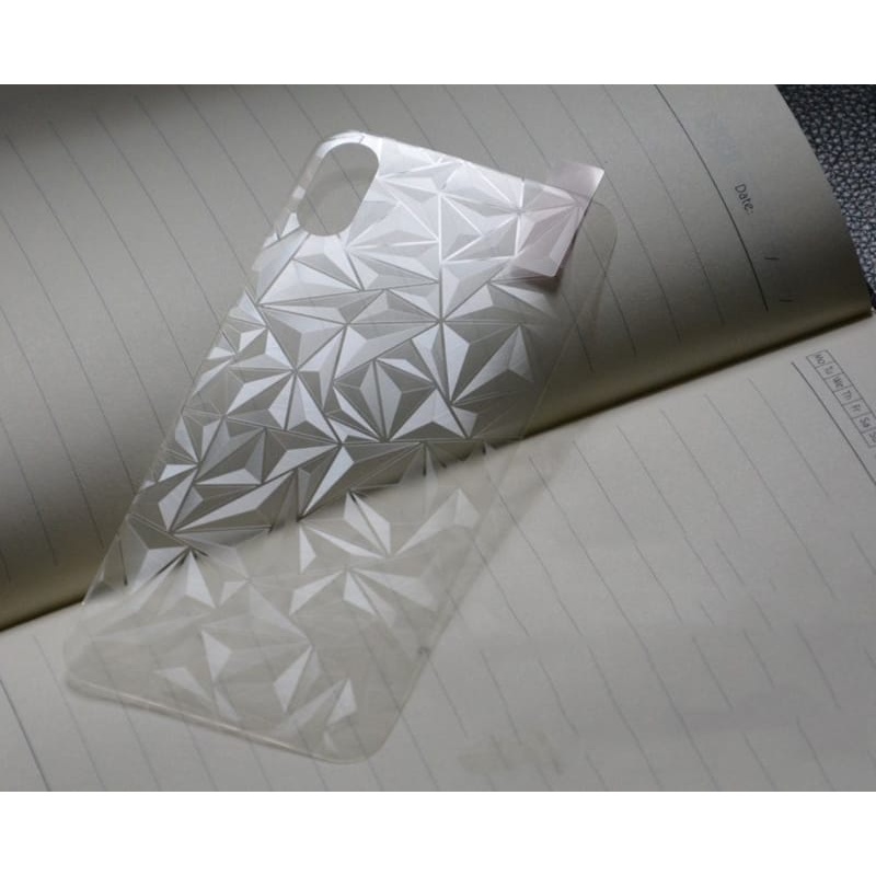 Skin Diamond SAMSUNG A03 Anti Gores Belakang Garskin Design Skin Back Diamond 3D