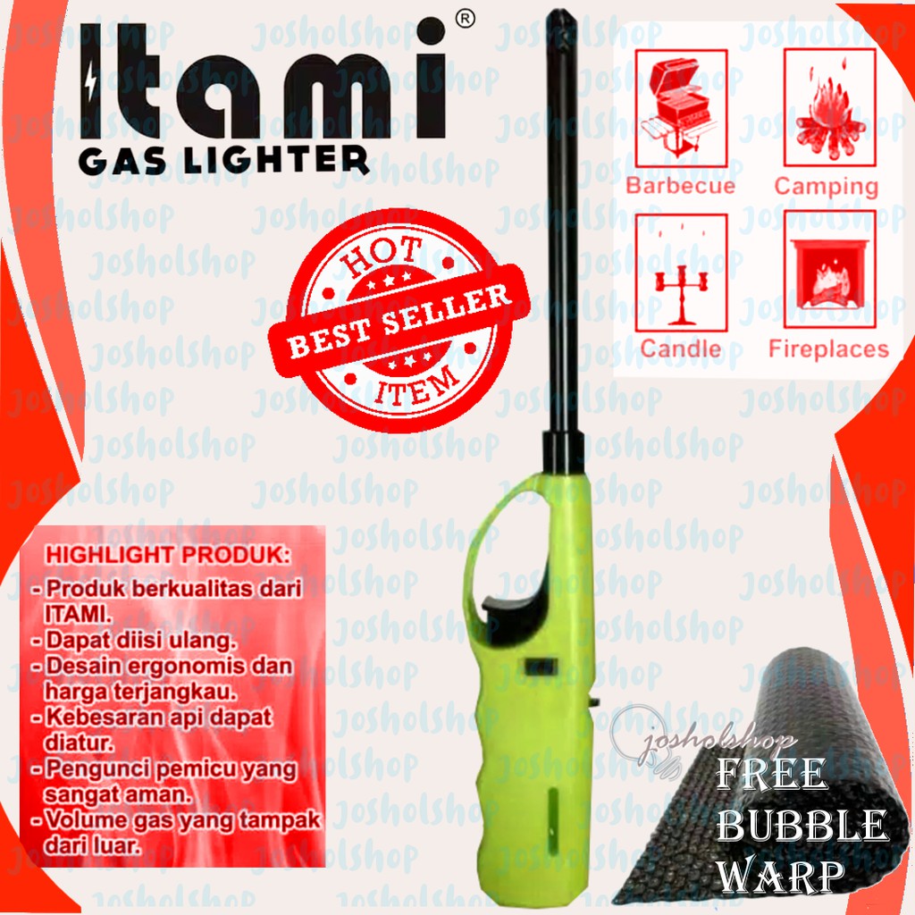 Pemantik Kompor ITAMI PK-01 Korek Api Panjang Tembak Gas Lighter