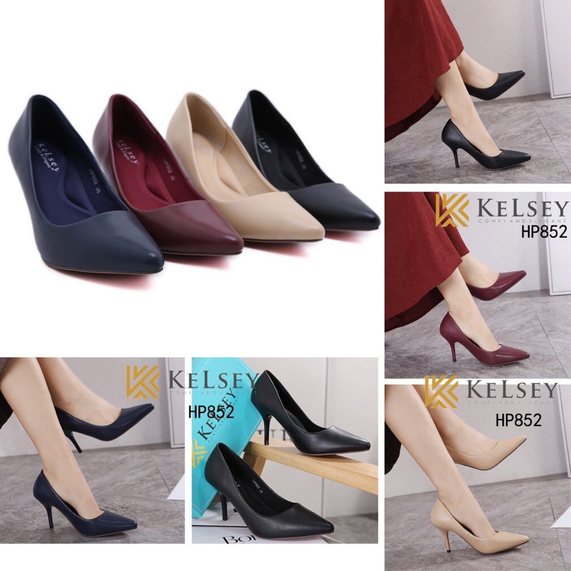 (GRATIS ALAS KAKI) NICOLE SEPATU WANITA HIGH HEELS IMPORT KELSEY HP852 SEPATU HAK PUMP ORIGINAL