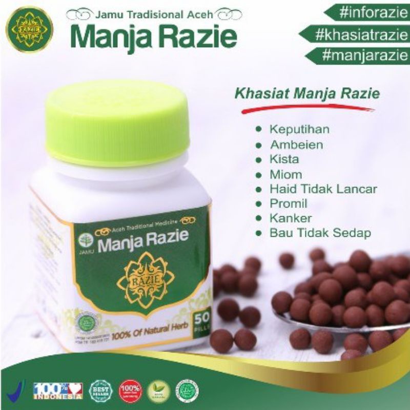 ManjaRazie | Manja Razie | Majakani Manjakani Aceh Razie Isi 60/30 Butir | Free Konsultasi n