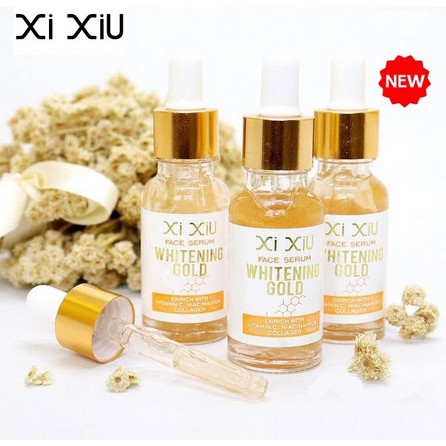 ✨SHASYA✨ XI XIU FACE SERUM WHITENING GOLD ANTI ACNE VITAMIN C SERUM  Original BPOM