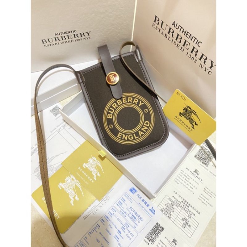 TAS SELEMPANG KAMERA BURBERRY CAIN COIN FREE BOX & PAPERBAG