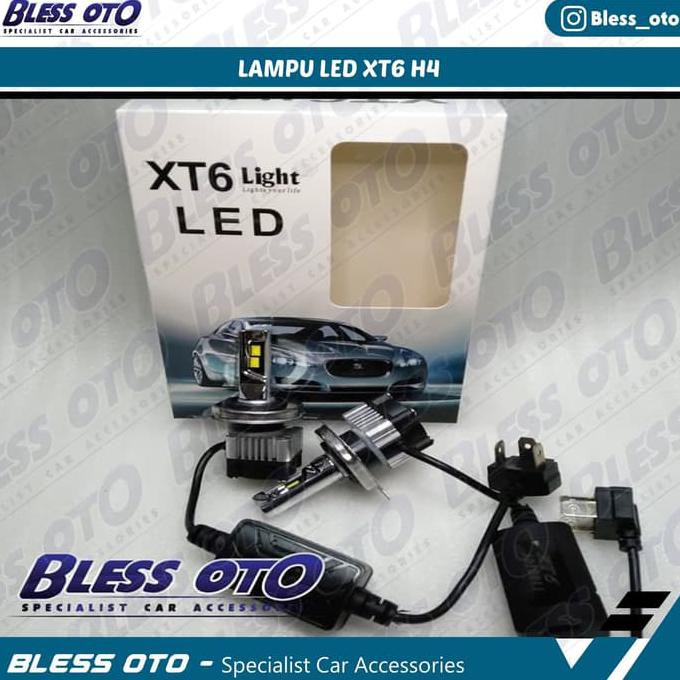DISKON LED XT6 H4 / LAMPU LED HEADLAMP MOBIL H4 #10