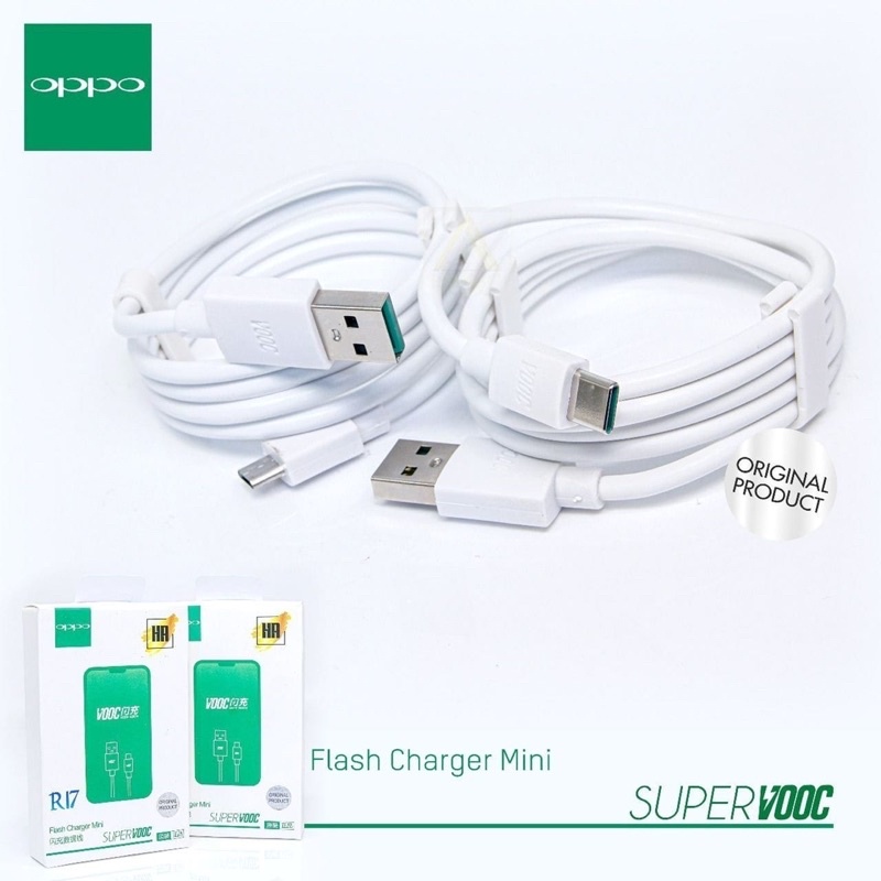 KABEL DATA OPPO MICRO USB FAST CHARGING ORI100%