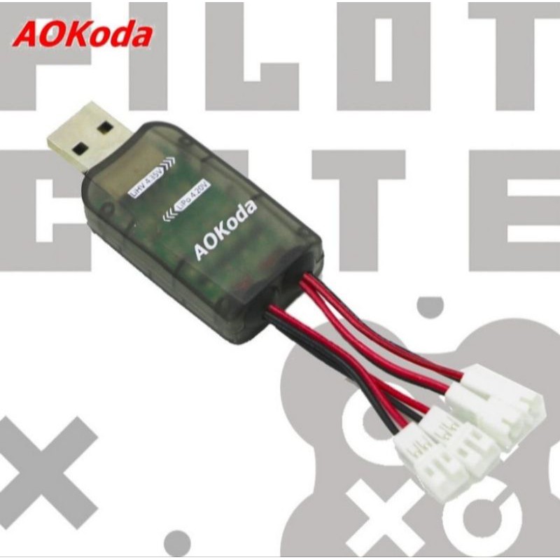 AOKoda 4CH Micro USB Battery Charger For 1S Lipo LiHV Battery
