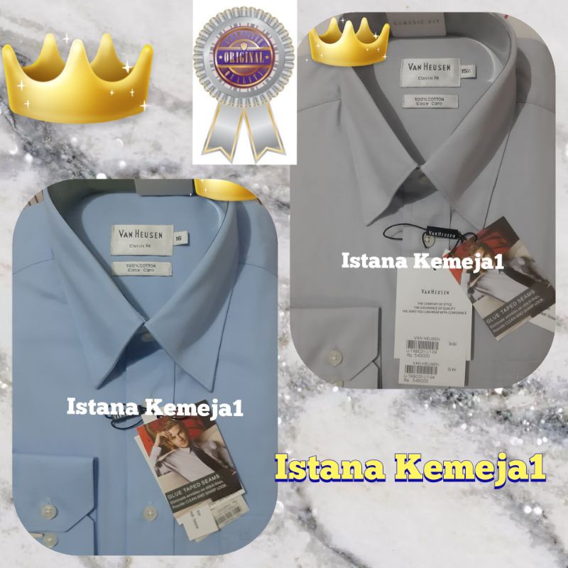 Kemeja Pria VAN HEUSEN ORIGINAL Polos Panjang