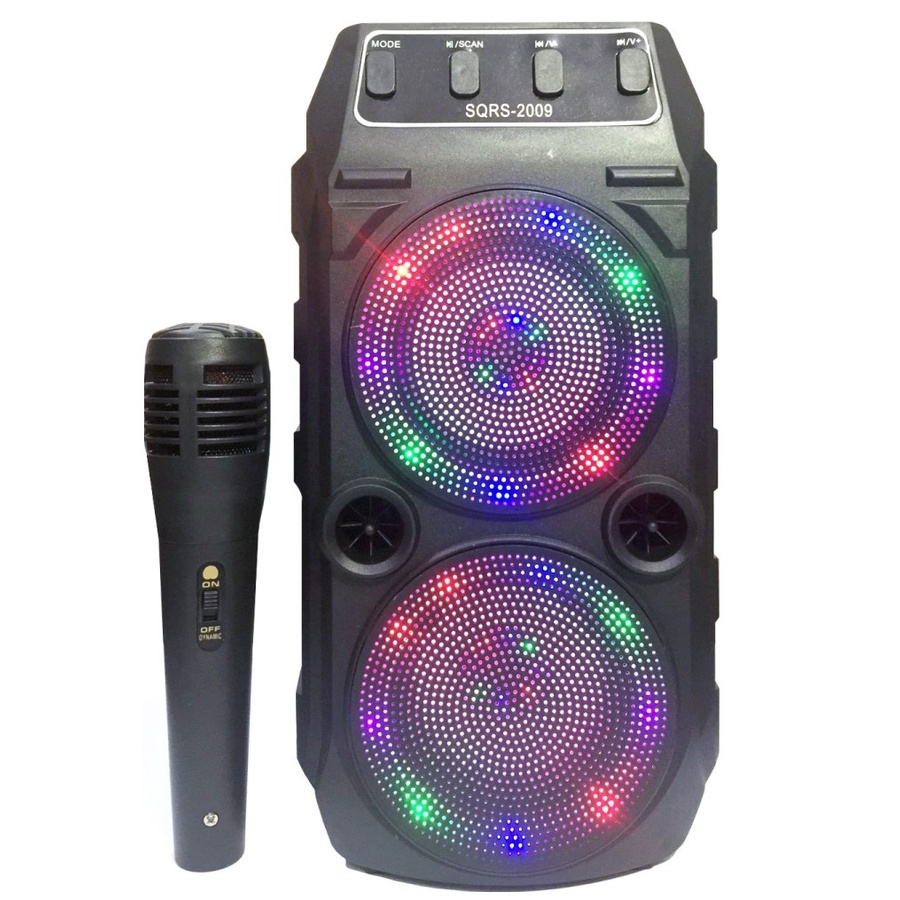 Speaker Bluetooth Portable 3 SQRS-2009 Free Microphone