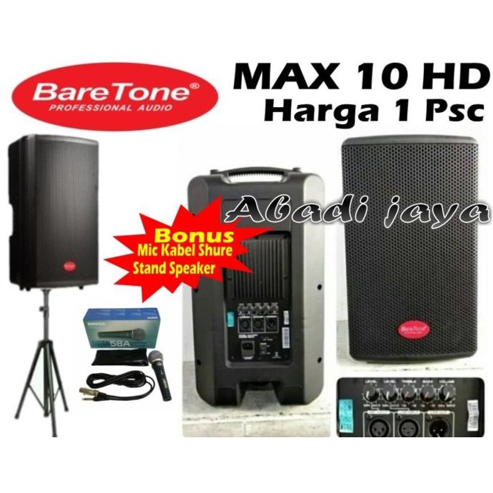 speaker aktif baretone max 10hd baretone max10hd baretone max10 hd 1bh