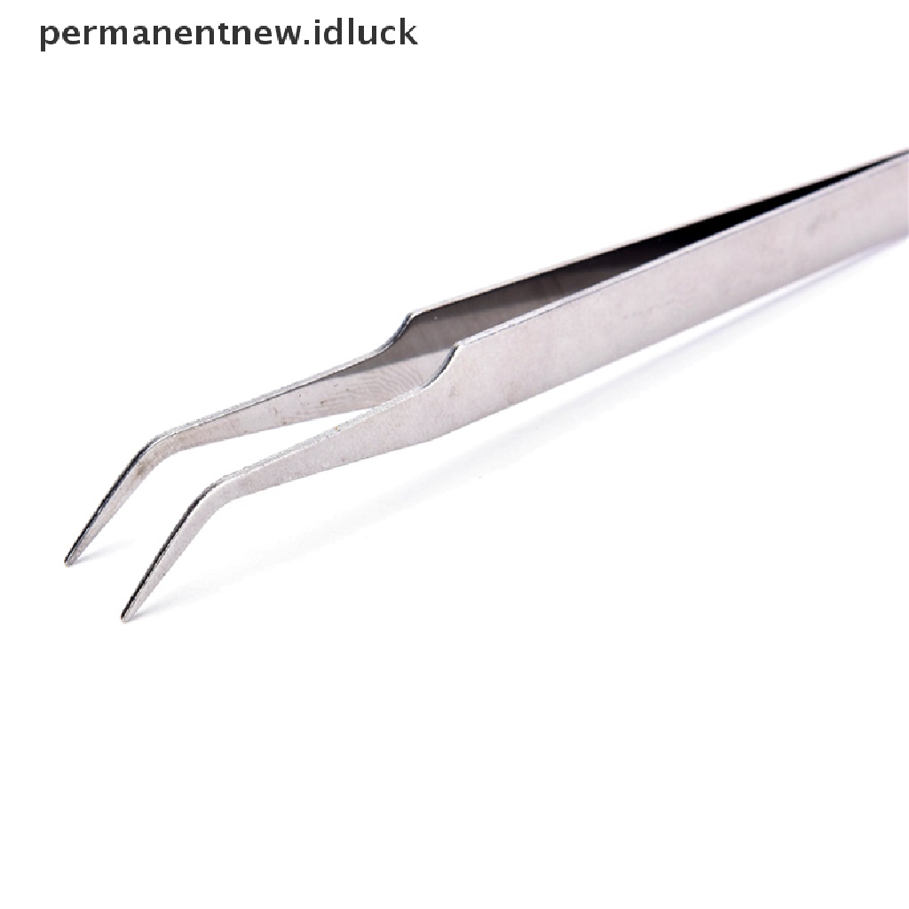 2 Pcs Pinset Pick Bulu Mata Bahan Stainless Steel Untuk Nail Art