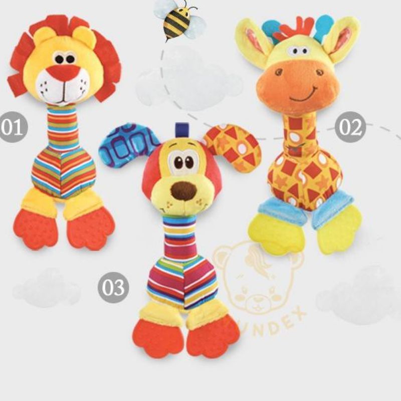 Imundex Hand Rattle Toys - Imundex Mainan Bayi - Teether Baby - Mainan Gigitan Bayi